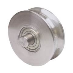 ROLDANA AÇO 4” 2 ROLAMENTO TUBO 1