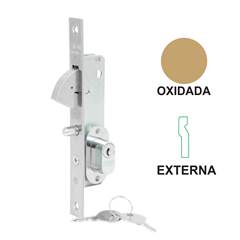 FECHADURA PERFIL OXIDADA PARA PORTA DE CORRER EXTERNA 901