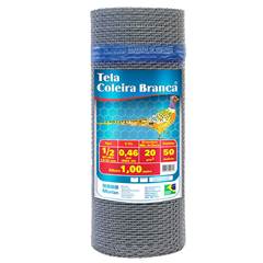 TELA HEXAGONAL VIVEIRO 0,60X50M 1/2” FIO 24