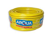 MANGUEIRA TRANÇADA SILICONADA 1/2X2,00MMX300M AMARELA GARDEM PLUS