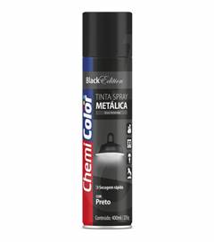 TINTA SPRAY METÁLICA 400ML PRETA
