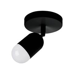 SPOT LED 07W BIVOLT SOBREPOR PRETO ELEGANCE 200° LUZ BRANCA