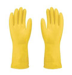 LUVA LATEX AMARELA 08M FORRADA CA 42023