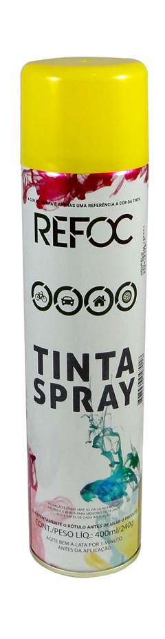 TINTA SPRAY USO GERAL 400ML AMARELO