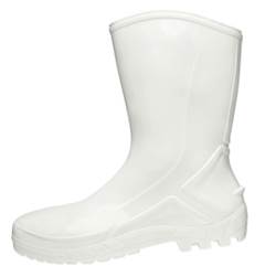 BOTA PVC CANO MEDIO BCA C/ FORRO 45