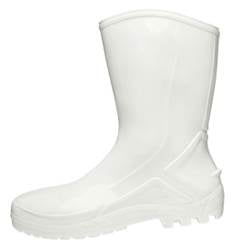 BOTA PVC CANO MEDIO BCA S/ FORRO 43