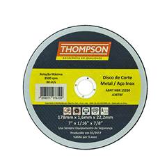 DISCO CORTE INOX 04.1/2”X5/128”X7/8”