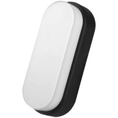 ARANDELA TARTARUGA LED 12W PRETA 6500K LUZ BRANCA