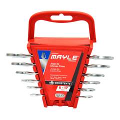 JOGO CHAVE FIXA 06 PEÇAS 06A17MM CROMO VANÁDIO