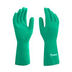 LUVA LATEX VERDE 07 P FORRADA