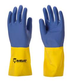 LUVA LATEX NEOPRENE 10GG AZL/AMA