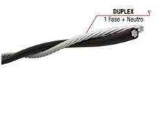 FIO CABO DUPLEX 10,0MM 100M PRETO