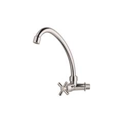 TORNEIRA PLÁSTICA 1/2” COZINHA PAREDE BRANCA BICA MOVEL HORIZONTAL
