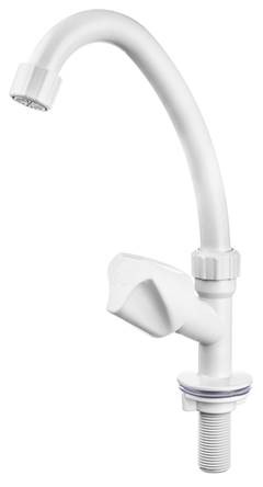 TORNEIRA PLÁSTICA 1/2” COZINHA MESA BRANCA BICA MÓVEL PLUS