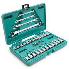 JOGO SOQUETE ESTRIADO E TORX 3/8” 35 PEÇAS