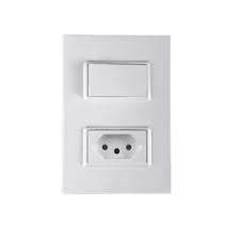 INTERRUPTOR 1 SIMPLES + 01 TOMADA 2 PINO + TERRA 10A VIVAZ 78200