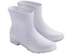 BOTA PVC CANO CURTO BRANCA COM FORRO 38