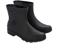 BOTA PVC CANO CURTO PRETA COM FORRO 45/46