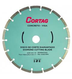 DISCO DIAMANTADO SEGMENTADO 230X22MM CONCRETO