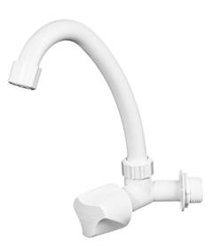 TORNEIRA PLÁSTICA 1/2” COZINHA PAREDE BRANCA BICA MOVEL PLUS