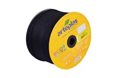 CORDA CARRETEL 08MMX240M PRETA ECO ROPE