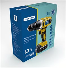 FURADEIRA E PARAFUSADEIRA 12V A BATERIA