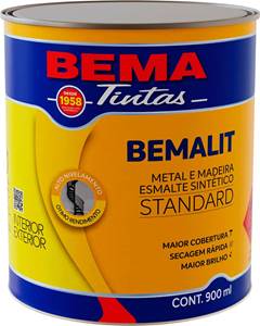 TINTA ESMALTE FOSCO 900ML PRETO