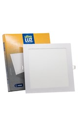 PAINEL LED SOBREPOR 18W BIVOLT QUADRADOO 22CM BRANCA