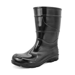 BOTA PVC CANO MEDIO PRETA SEM FORRO 41