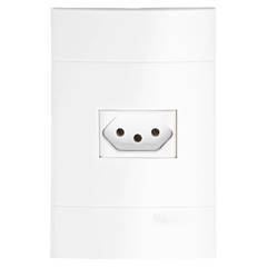 TOMADA 01 EMBUTIR BIPOLAR 2 PINO + TERRA 20A LUNARE