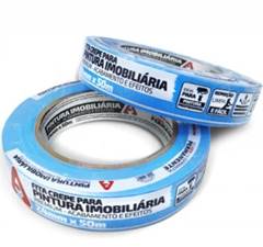 FITA CREPE PARA PINTURA IMOBILIARIA AZUL NEON ADERE A327S 24MMX50M