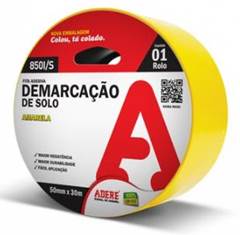 FITA DEMARCACAO SOLO AMARELA ADERE 850I/S 50MMX15M