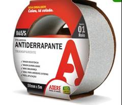 FITA ANTIDERRAPANTE TRANSPARENTE ADERE 865S 50MMX05M