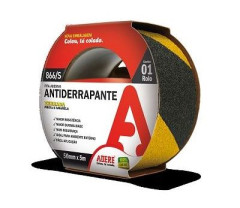 FITA ANTIDERRAPANTE PRETA/AMARELA ADERE 866S 50MMX05M