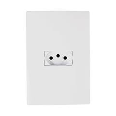 CONJUNTO DE INTERRUPTOR COM 1 TOMADA DE EMBUTIR 2P+T DE 10A LINHA I9