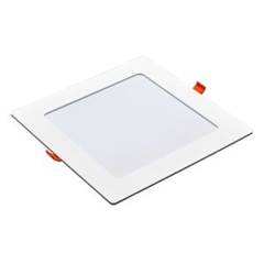 PAINEL LED EMBUTIR 18 WATTS BIVOLT QUADRADO 22 CENTIMETROS BRANCO PLASTICO