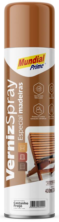 VERNIZ SPRAY 400ML MADEIRA CASTANHO