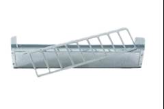 COMEDOURO PARA AVES CALHA GALVANIZADO 030CM