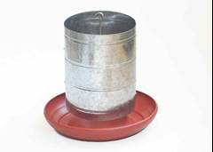 COMEDOURO PARA FRANGO 15KG GALVANIZADO PLÁSTICO