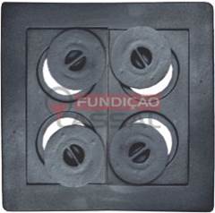 CHAPA FOGÃO 4 FUROS ECONÔMICA COM TAMPA