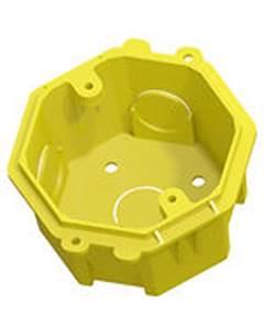 CAIXA LUZ PLASTICA 3X3 AMARELA