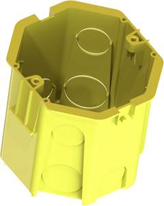 CAIXA LUZ PLASTICA FMD AMARELA