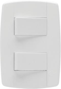 CONJUNTO DE INTERRUPTOR COM 2 SIMPLES DE 10A LINHA LEV