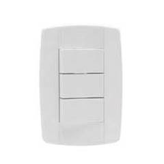 CONJUNTO DE INTERRUPTOR COM 3 SIMPLES LINHA LEV