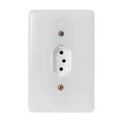 CONJUNTO DE INTERRUPTOR COM 1 TOMADA DE EMBUTIR 2P+T DE 10A LINHA STYLUS