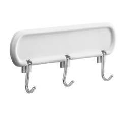 GANCHO ADESIVO PLÁSTICO BRANCO 3,0KG 03 GARRAS