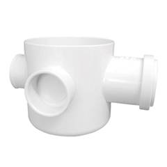 CORPO CAIXA SIFONADA BRANCA 150X150X50MM