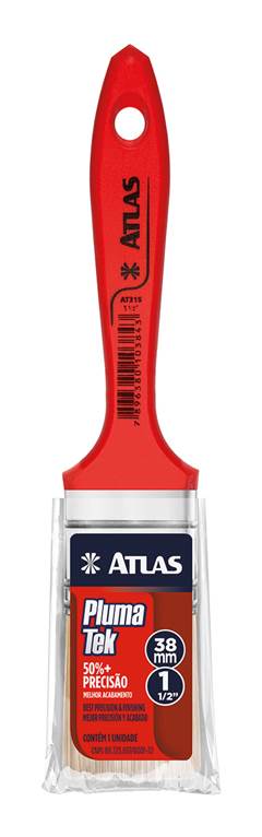 TRINCHA CERDA BRANCA CABO VERMELHO 315/3 1”