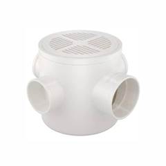 CAIXA SIFONADA REDONDA BRANCA 100X150X050MM