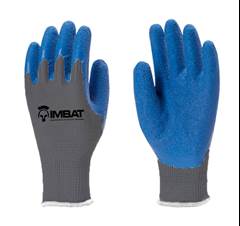 LUVA MALHA BANHO LATEX CORRU AZU 10GG